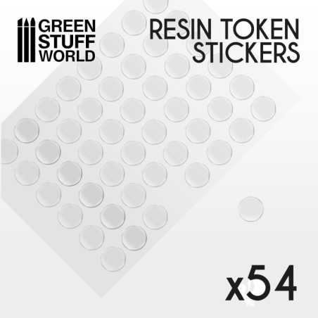 54x Cabuchones Adhesivos Epoxi 20mm