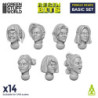 Cabezas Mujer 1:48 - SET BASICO