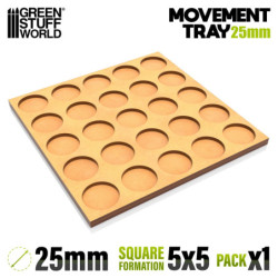 Bandejas de Movimiento DM 25mm 5x5 - Hostigador Filas