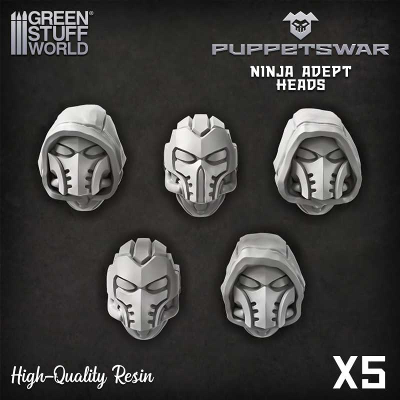 Puppetswar - Cabezas de Ninja Adepto