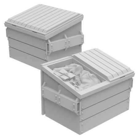 Contenedores de basura industrial 1:48