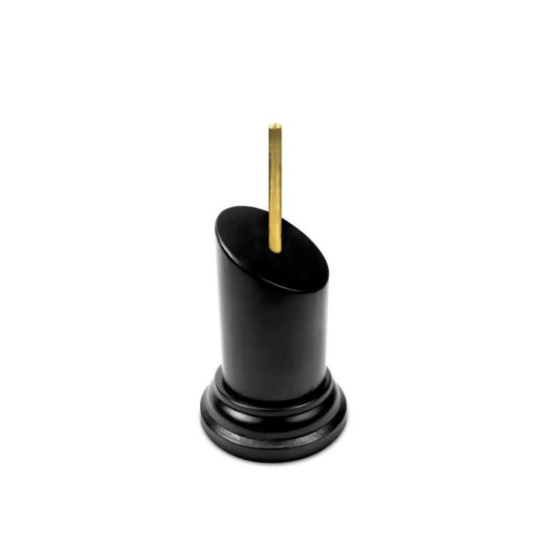 Pedestal Bustos Redondo Negro 3,5x3,5 cm