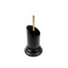 Pedestal Bustos Redondo Negro 3,5x3,5 cm