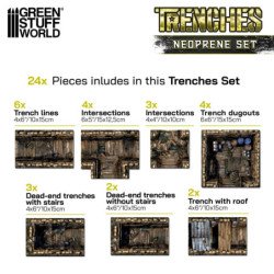Trincheras - Set de Terreno Neopreno