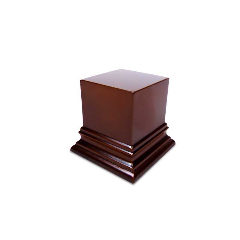 Peana madera cuadrada 4x4 cm Avellana