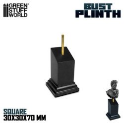 Pedestal Bustos Negro 3x3 cm