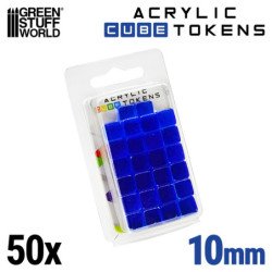 Tokens Cubos Azules 10mm
