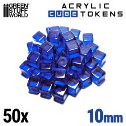 Tokens Cubos Azules 10mm