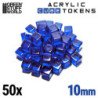 Tokens Cubos Azules 10mm