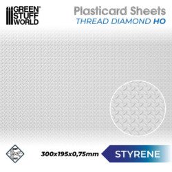 Plancha Plasticard DIAMANTE 1 mm - tamaño A4
