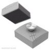 Soporte para papel de lija - Plano