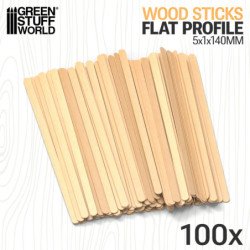Liston Plano Madera de Abedul 5mm