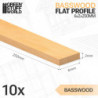 Liston Plano Madera de Tilo 6x250mm