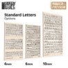 Letras y números 10 mm ESTANDAR