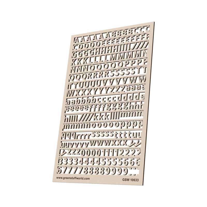 Letras y números 6 mm ESTANDAR