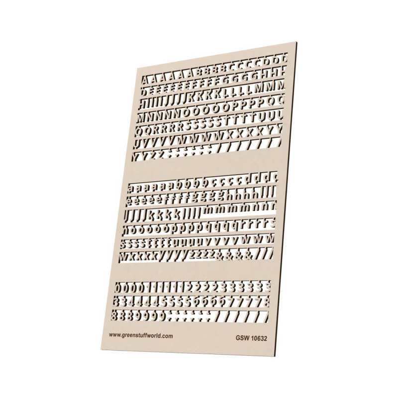 Letras y números 4 mm ESTANDAR