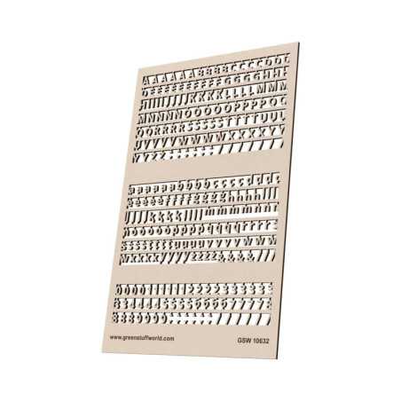 Letras y números 4 mm ESTANDAR