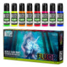 Set 8x Pinturas Fluor
