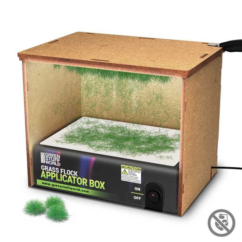 Caja Aplicadora de césped electrostatico