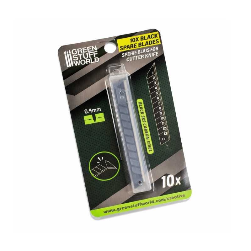 Pack 10x Cuchillas NEGRAS 9mm