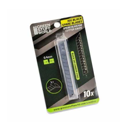 Pack 10x Cuchillas NEGRAS 9mm