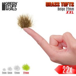 Matas Cesped XXL - Autoadhesivas - 22mm - BEIGE