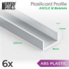 Perfil Plasticard perfil-U - 8x4mm