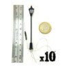 10x Farolas Clasicas con Luces LED