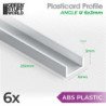 Perfil Plasticard perfil-U - 6x3mm
