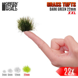 Matas Cesped XXL - Autoadhesivas - 22mm - VERDE OSCURO