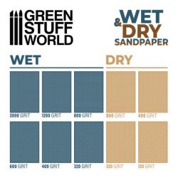 PAPEL LIJA - DRY SandPaper - Grano 400