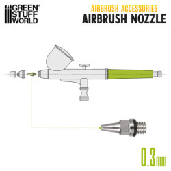 Obturador Aerografo 0.3mm