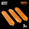 3x Muros de Energía Grande - Naranja Fluorescente