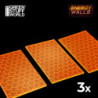 3x Muros de Energía Grande - Naranja Fluorescente