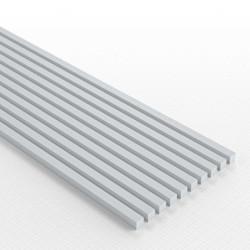 Perfil Plasticard BARRA CUADRADA 2.5mm