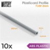 Perfil Plasticard TUBO 2 mm