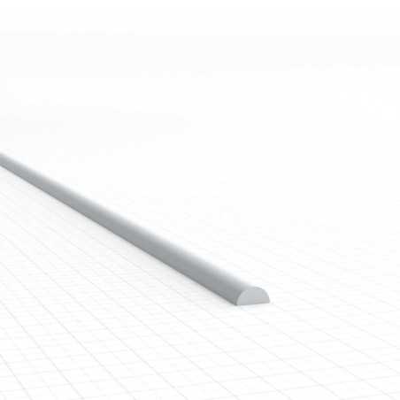 Perfil Plasticard SEMICIRCULO 2 mm