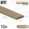 Liston Plano Madera de Haya 8x250mm