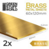 Lamina Metal - LATON 60x120mm (Pack x2)