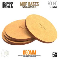 Peanas DM - Redondas 50 mm