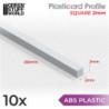 Perfil Plasticard BARRA CUADRADA 2 mm