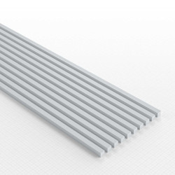Perfil Plasticard BARRA CUADRADA 2 mm