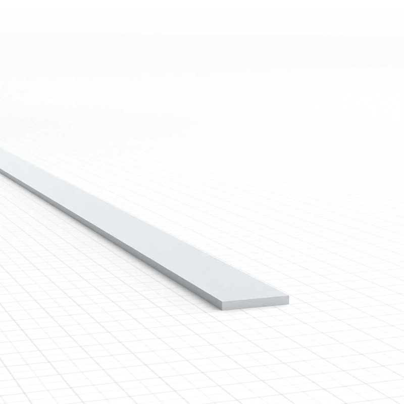 Perfil Plasticard uPVC - Fino 0.50mm x 4mm