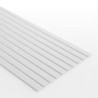 Perfil Plasticard uPVC - Fino 0.50mm x 4mm