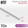 Perfil Plasticard BARRA CUADRADA 1mm