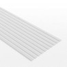 Perfil Plasticard uPVC - Fino 0.50mm x 3mm