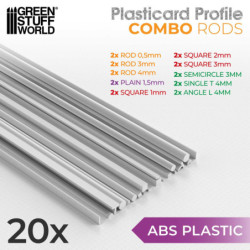 Perfiles BARRA Plasticard - COMBO-MIX - 20 perfiles