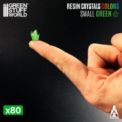Cristales de Resina VERDE - Pequeños