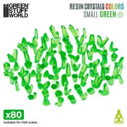 Cristales de Resina VERDE - Pequeños