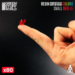 Cristales de Resina ROJO - Pequeños